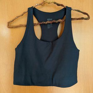 Girlfriend Collective Paloma Racerback Bra in color Midnight, size M